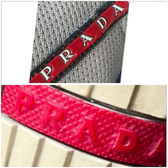 PRADA America’s Cup High-Top Sneakers Blue and Silver Men's Size 12 - Picture 6 of 16